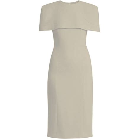 givenchy cream sheath dress with capelet|Dresses .